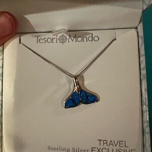 Tesori Mondo Blue Whale Tail Necklace